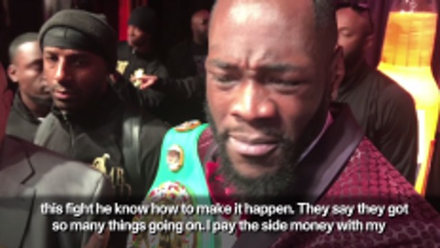Eddie Hearn is just another white man milking a black man says Deontay Wilder