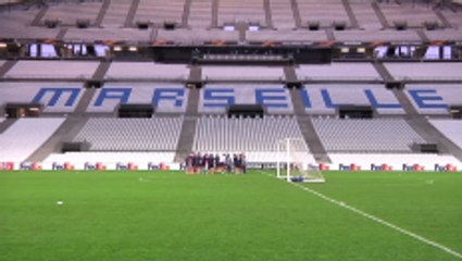Athletic Bilbao prepare to meet Marseille in the UEFA Europa League last 16, first leg.