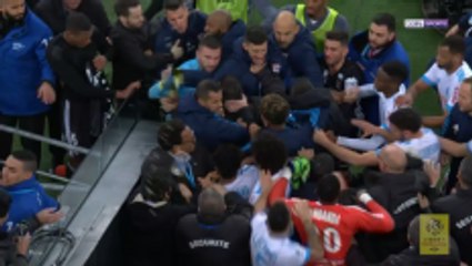 Marseille, Lyon players clash in tunnel after fiery match