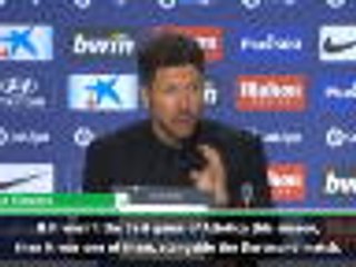 FOOTBALL: La Liga: Simeone hails "the best performance of the season"