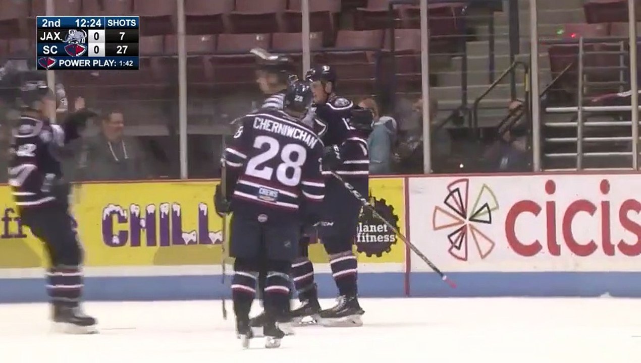ECHL Jacksonville Icemen 3 at South Carolina Stingrays 2