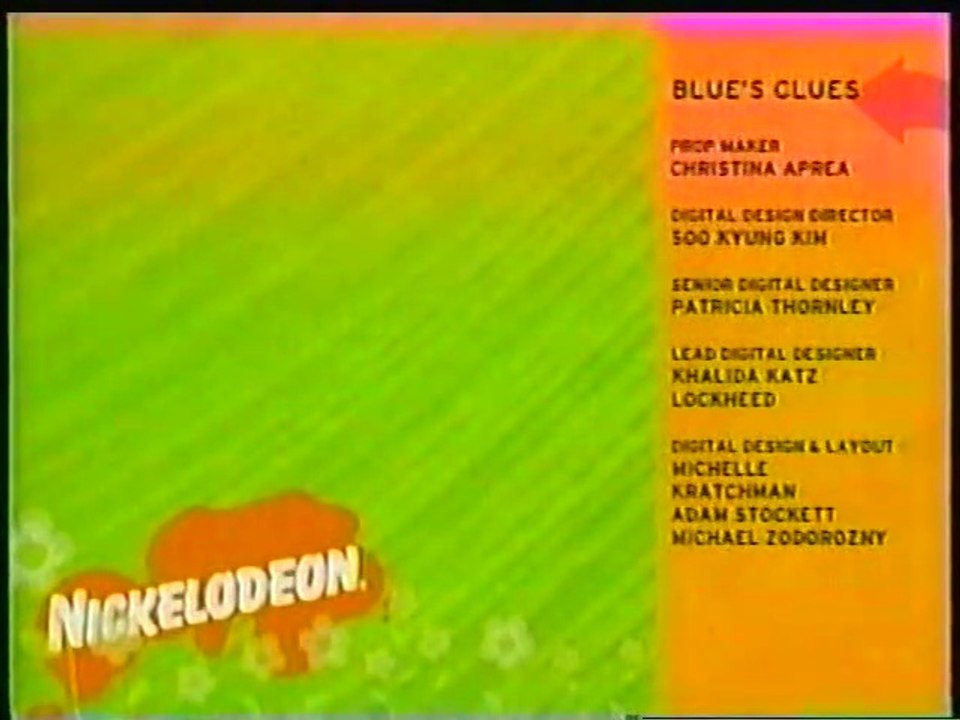 Nick Jr Credits Error (10/30/07)