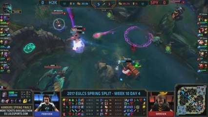 SPLYCE vs H2K Highlights - Week 10 EULCS Spring 2017
