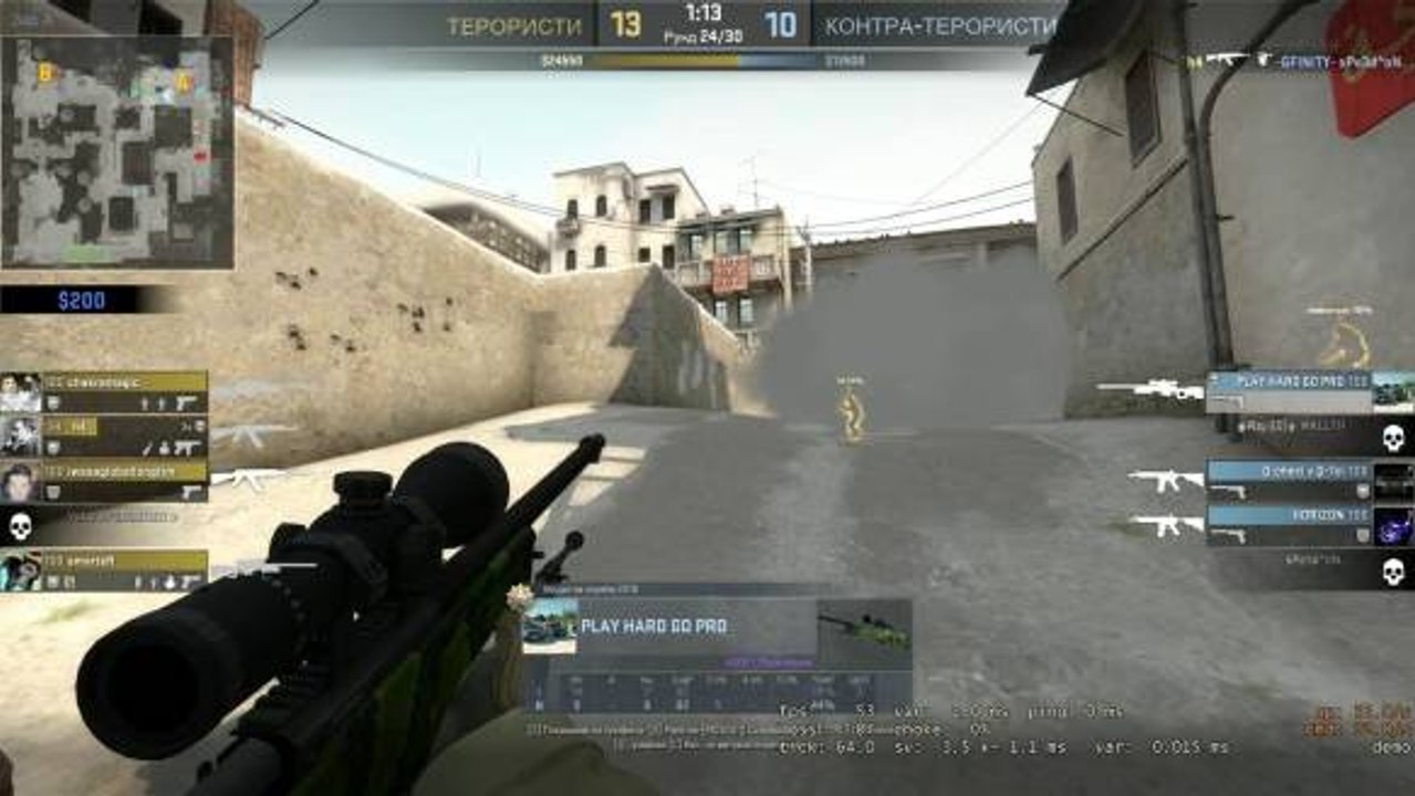 Play hard go pro AWP kills