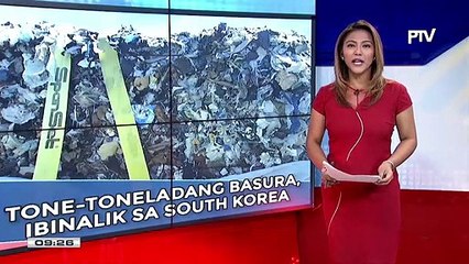 Tone-toneladang basura, ibinalik sa South Korea