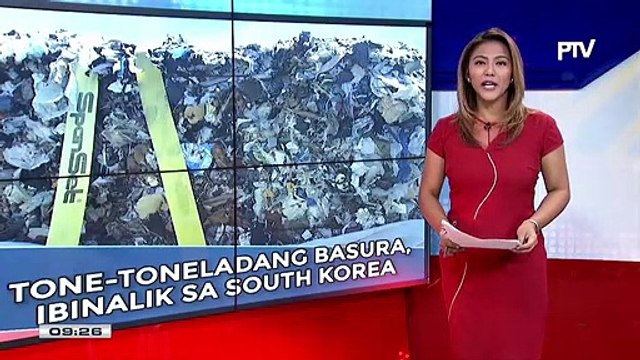 Tone-toneladang basura, ibinalik sa South Korea