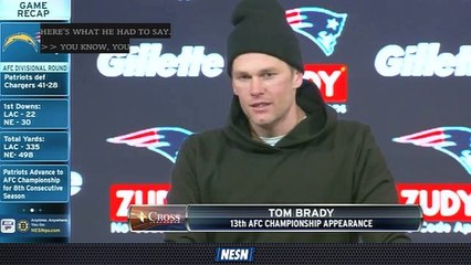 Tom Brady Reacts To 41-28 Victory Vs. Chargers