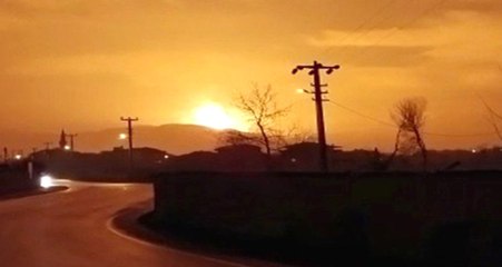 Son Dakika! Sakarya'da Doğal Gaz Hattında Çıkan Yangında, Alevler Gökyüzünü Kapladı