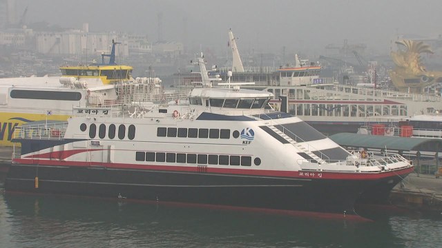인천항 짙은 안개로 여객선 운항 차질 / YTN