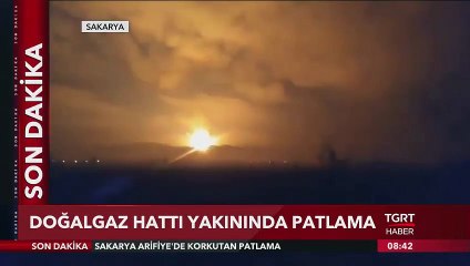 Sakarya'da Doğalgaz Hattı Yakınında Patlama