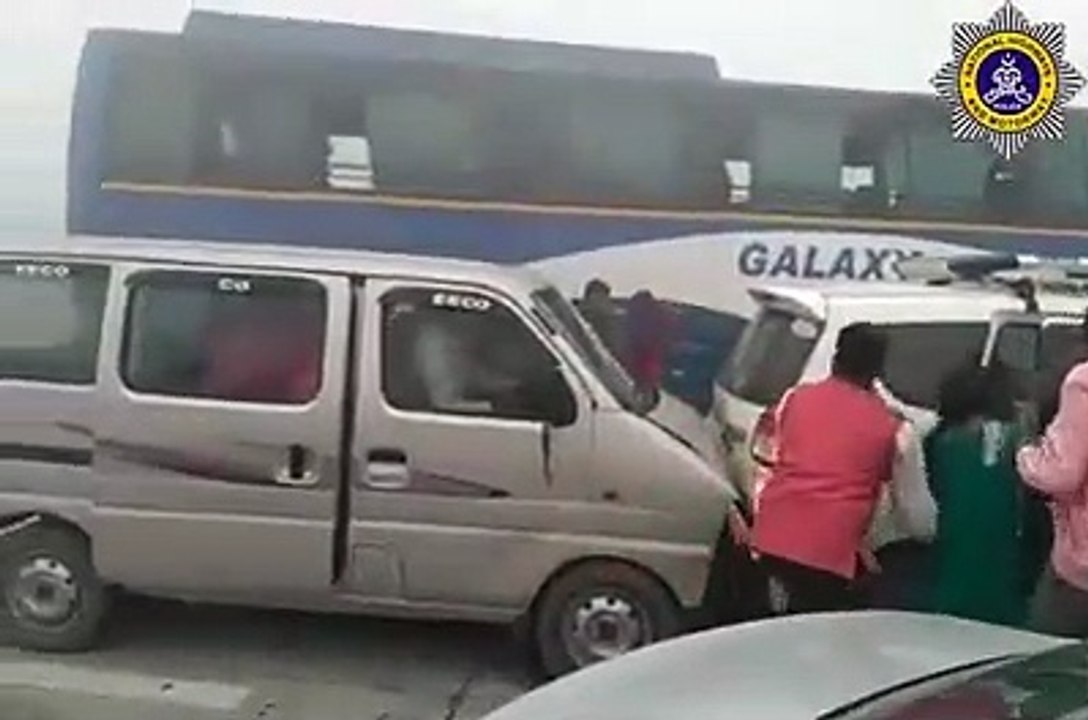 On motorway accident