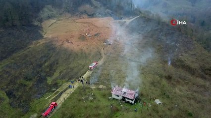 Sakarya'da Doğalgaz Hattında Patlama | Bölge Havadan Görüntülendi