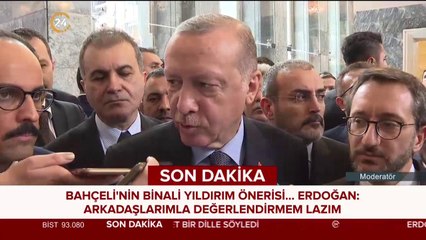 Bahçeli: Binali Yıldırım'ın istifasına gerek yoktur