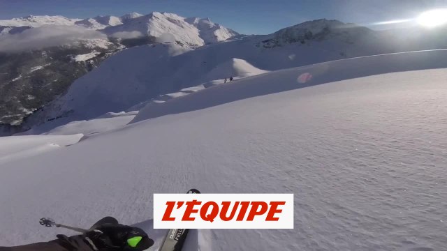 Nicolas Piguet profite du retour de la poudreuse aux Arcs - Adrénaline - Ski freeride