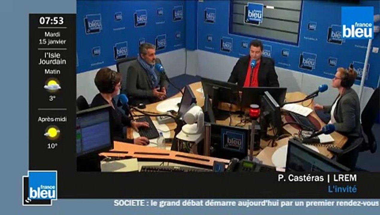 Pierre Castéras référent LREM en Haute-Garonne sur France Bleu Occitanie