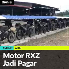 Motor RXZ Jadi Pagar