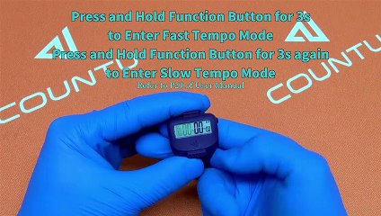 COUNTU Universal Ring Timer LapCounter (Model: Tempo) - Slow Tempo Mode