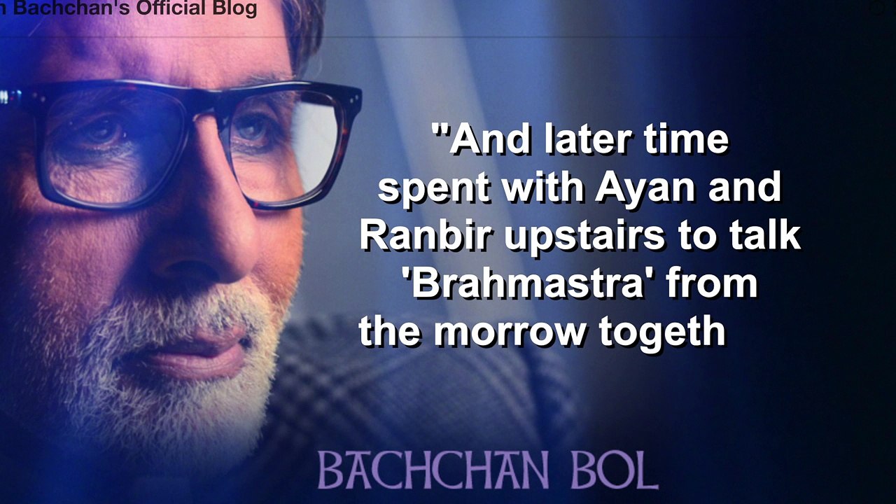 Big B discusses cinema with Ayan, Ranbir