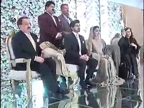 Fawad Chaudhry and Rana sanaullah wedding ceremony Hamid Mir son