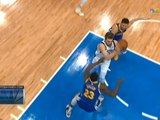 Doncic makes behind-the-back move then assists Powell