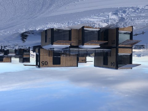 VIDÉO - Dormir dans des containers au pied des pistes d’Avoriaz (Haute-Savoie)