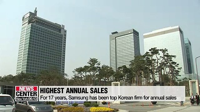 Samsung Electronics takes up 10% of 1,000 publicly traded firms' combined sales
