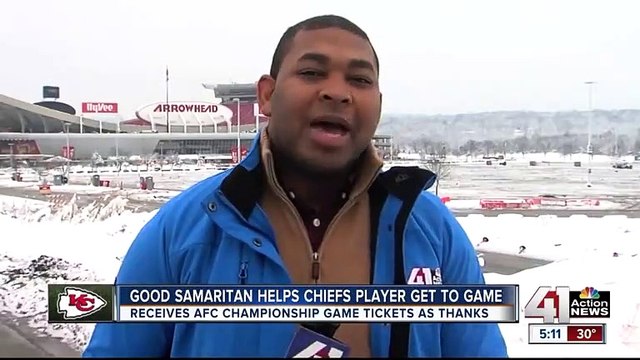 Homeless Man Helps Chiefs Player Jeff Allen Make Playoff Game After Truck Was Stuck In Snow