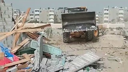 تواصل إزالة التعديات على أراض الدولة بالعريش وبئر العبد في شمال سيناء (1)