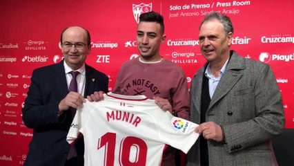 Presentación de Munir El Haddadi con el Sevilla FC