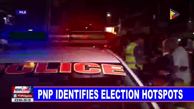 PNP identifies election hotspots
