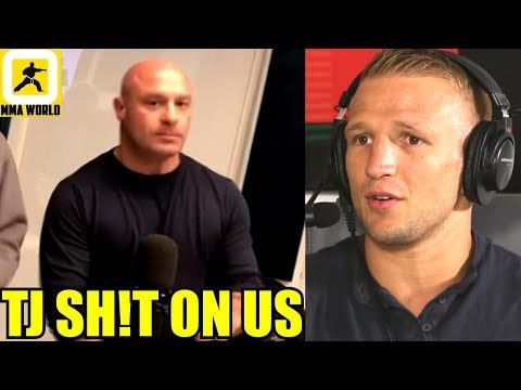 TJ Dillashaw abruptly ends interview which pisses off Matt Serra,Colby Covington on Dana White,Cain