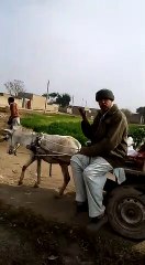 Poor man reciting funny poetry