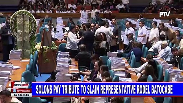 Solons pay tribute to slain representative Rodel Batocabe