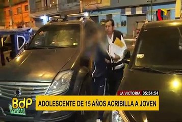 Adolescente de 15 años acribilla a balazos a joven en La Victoria