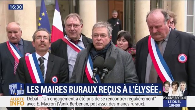 Débat national: le président de l'association des maires ruraux assure qu' un engagement a été pris de se rencontrer régulièrement avec Emmanuel Macron