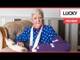 Gran lucky to be alive after being savagely mauled by two dogs | SWNS TV