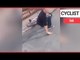 Motorist knocks cyclist off his bike in dangerous prank | SWNS TV