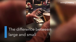 Helt utrolig: Hvilket ølglass er større?