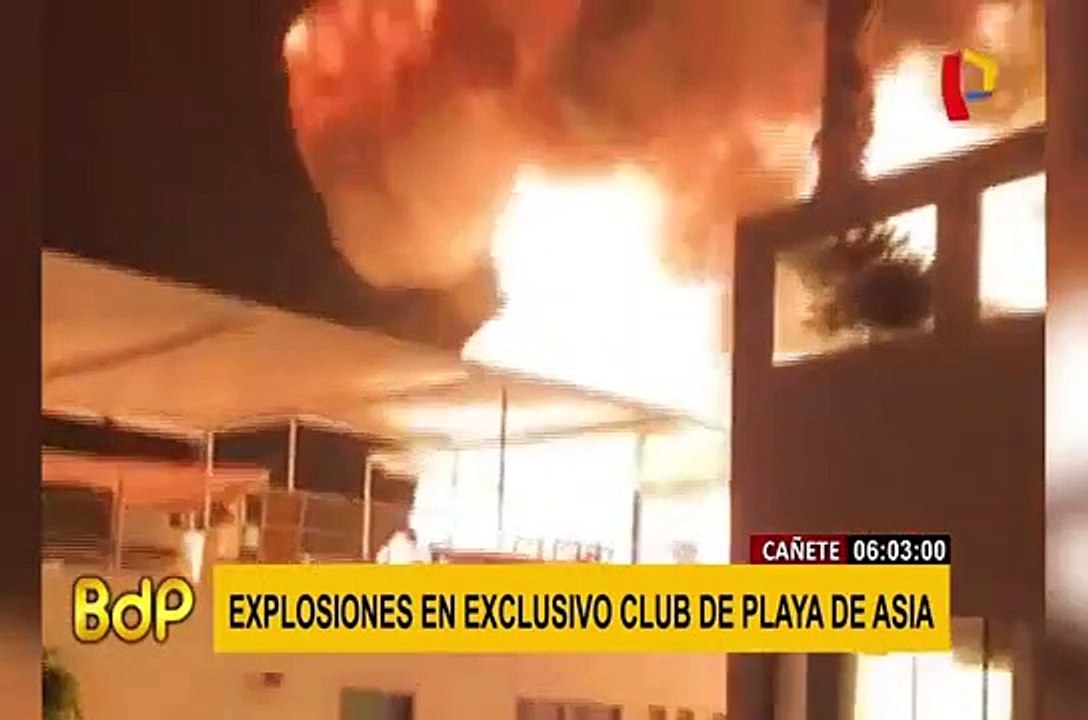 Explosión de balones de gas generó pánico en club de playa de Asia