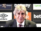 West Ham 1-0 Arsenal - Manuel Pellegrini Full Post Match Press Conference - Premier League