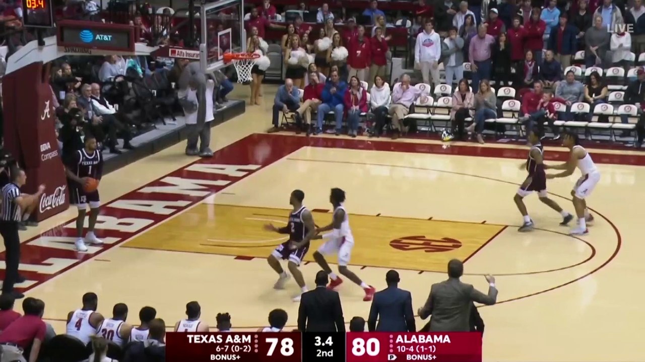 Texas A&M Guard TJ Starks' Buzzer-Beater Shocks Alabama
