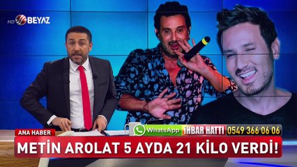 Metin Arolat 5 ayda 21 kilo verdi