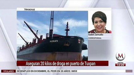 Aseguran 29 kilos de droga en puerto de Tuxpan
