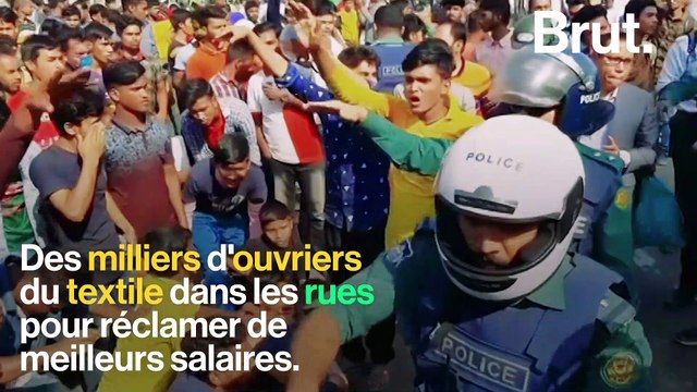 Bangladesh : des milliers d'ouvriers du textile en grève