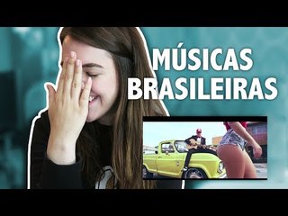 GRINGA REAGINDO ÀS MÚSICAS BRASILEIRAS MAIS TOCADAS | All That Jess#86