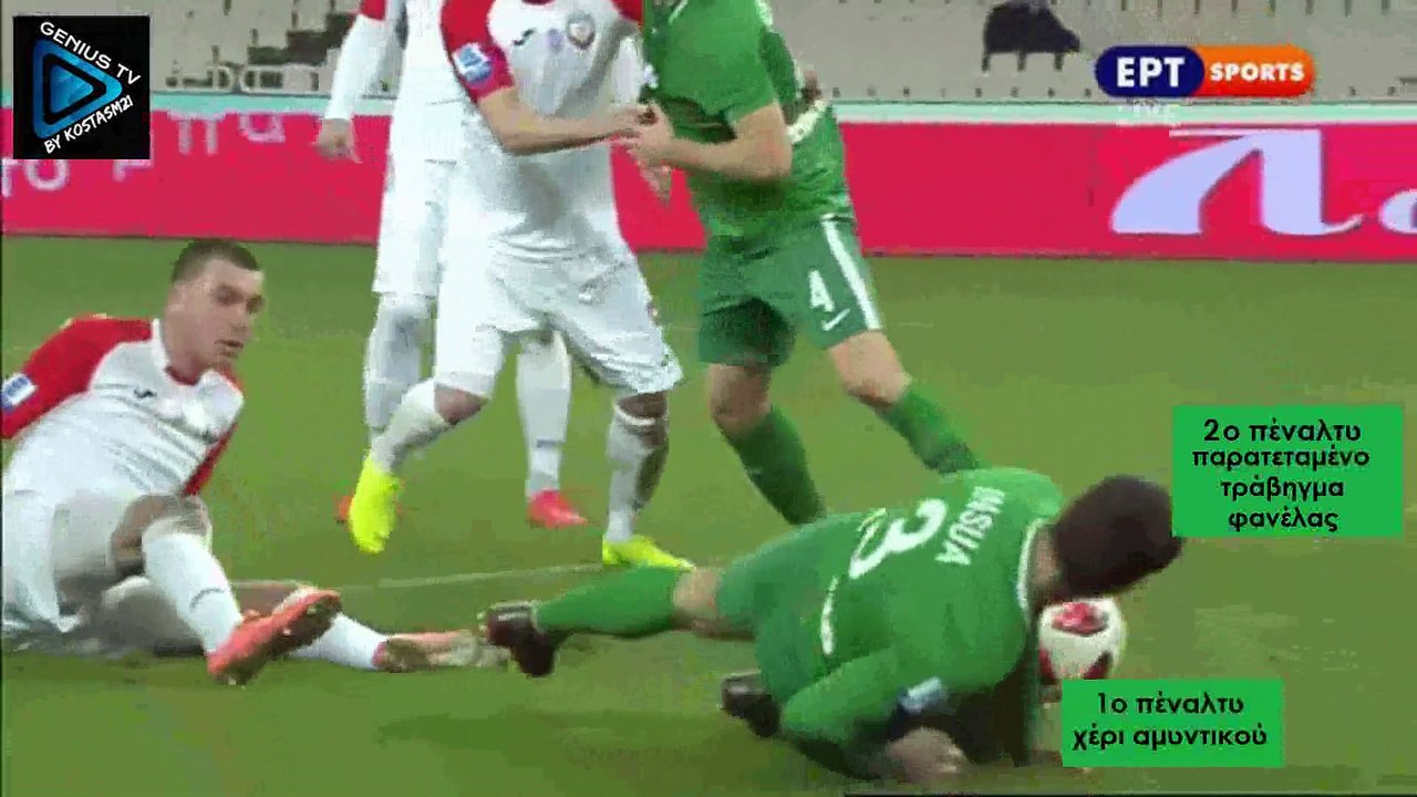 Παναθηναικός-Ξάνθη και Ξάνθη-Παναθηναικός- Πέναλτυ που δόθηκαν και πέναλτυ που δεν δόθηκαν