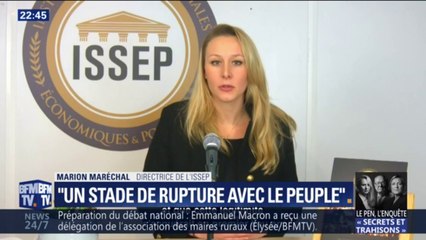 "La légitimité des chefs ne vient pas d'en haut mais d'en bas", les vœux de Marion Maréchal