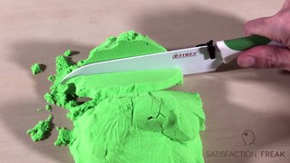 Compilation of Extremely Satisfying cutting of Kinetic Sand | Relax | ASMR | 6