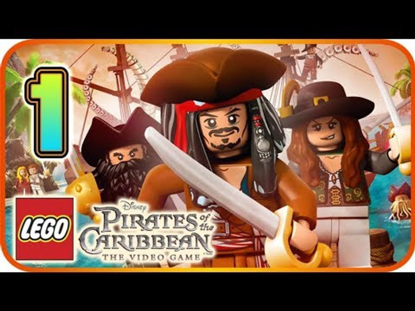 LEGO the Caribbean Walkthrough 1 (PS3, X360, Wii) Port Royal - No Commentary - video