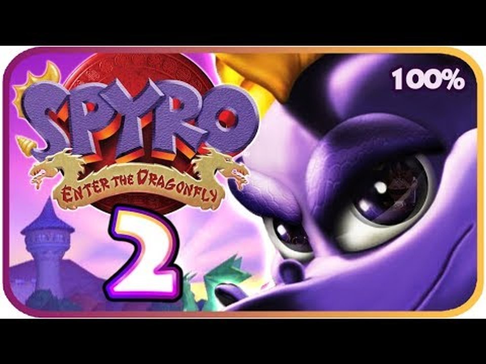 Spyro: Enter the Dragonfly Walkthrough Part 2 (Gamecube, PS2) 100% Dragonfly Dojo